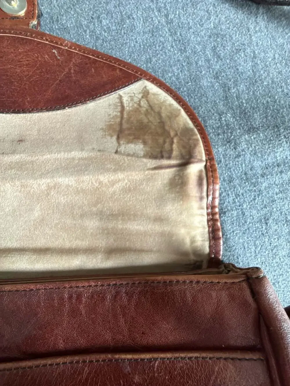 Oroton Australia Genuine Cowhide Brown Leather Crossbody Shoulder Bag